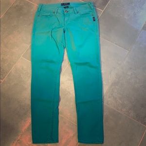 Silver Jeans Co Akko Skinny Jeans Turquoise